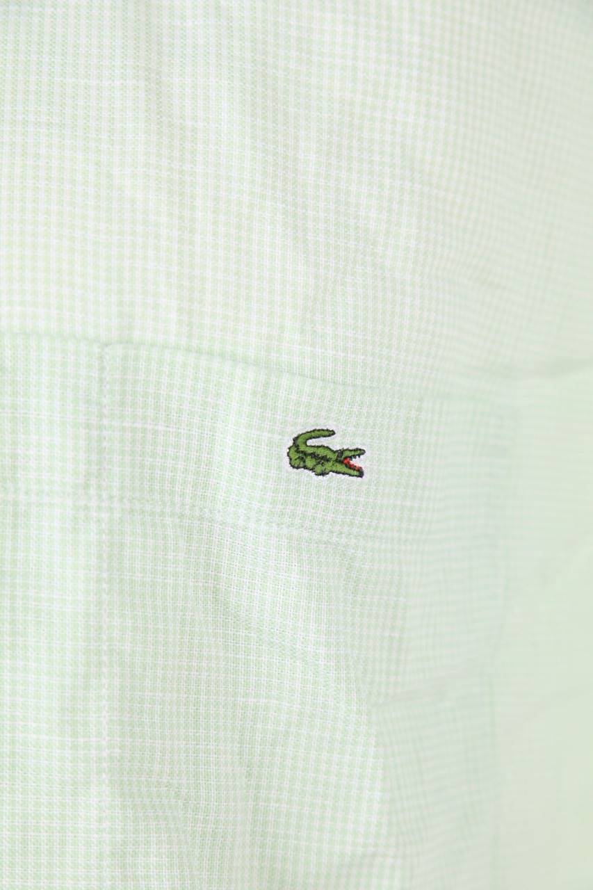 Carou LACOSTE Kurzarm-Hemd Mit Leinen