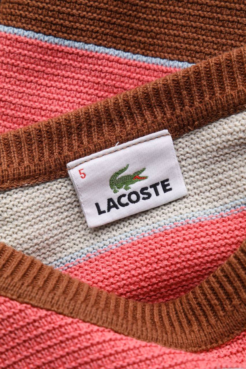 Carou LACOSTE Rundhals-Pullover Mit Logo-Stickerei