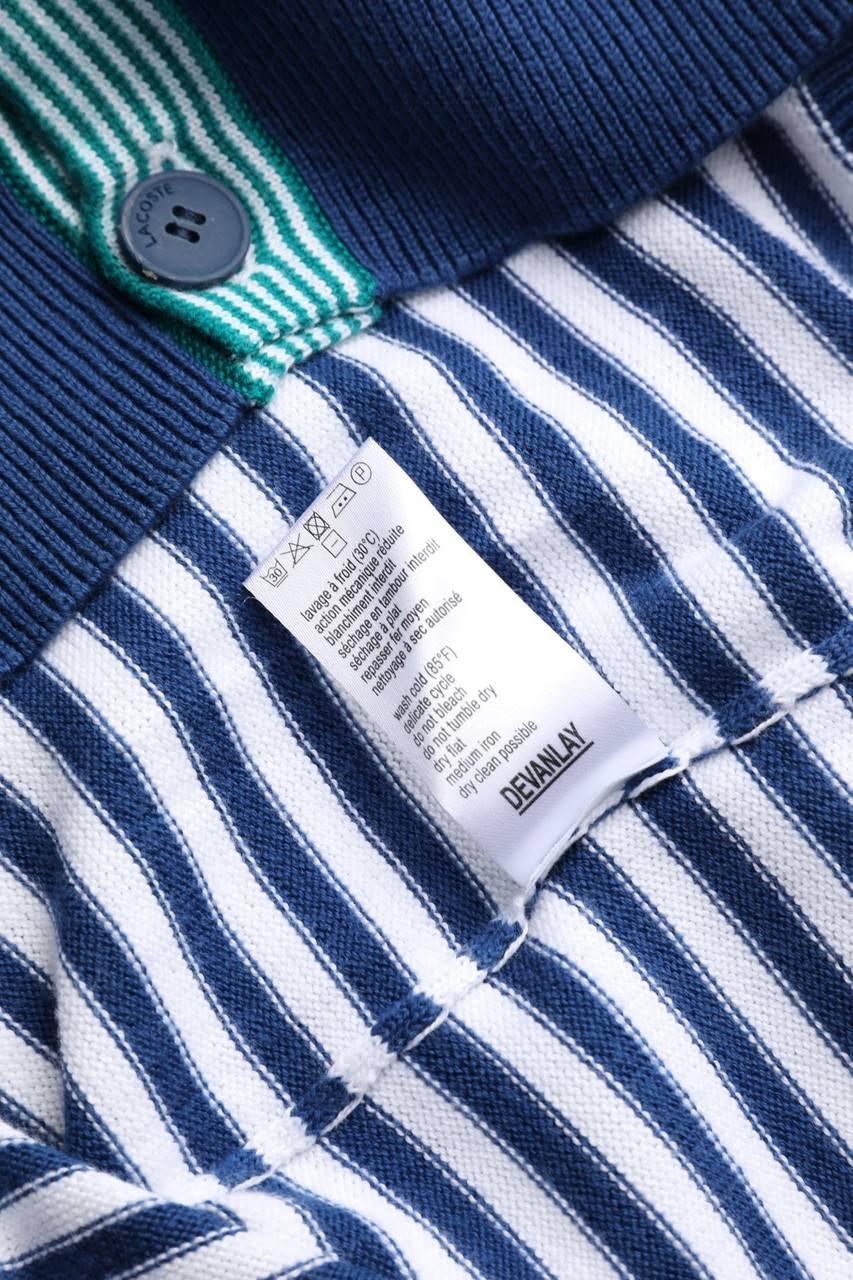 Carou LACOSTE Streifen-Cardigan Mit Logo-Patch