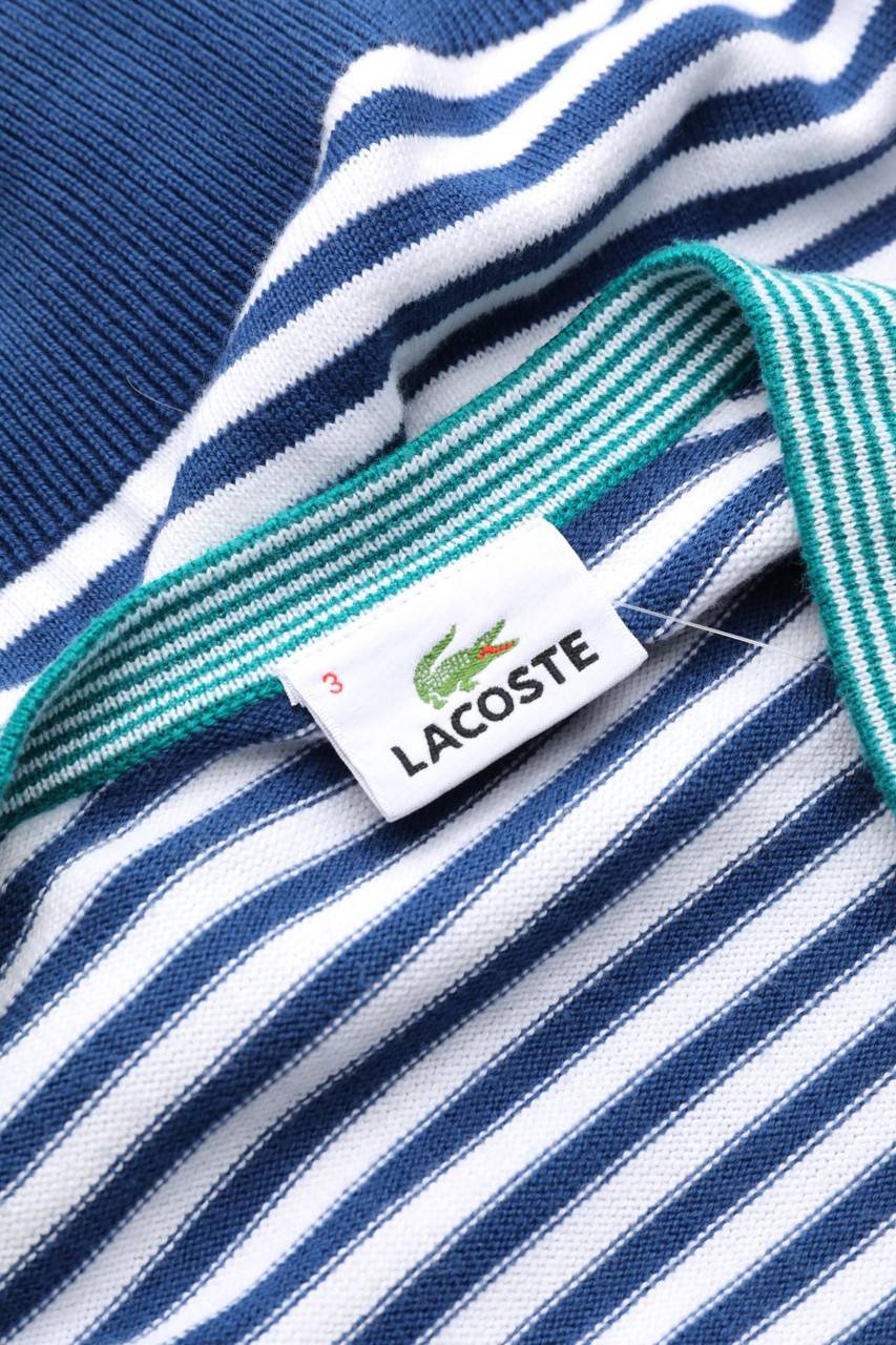 Carou LACOSTE Streifen-Cardigan Mit Logo-Patch
