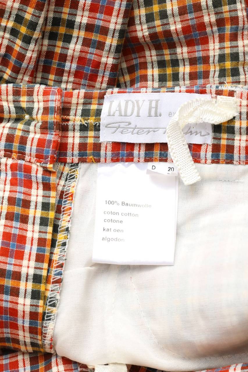 Carou LADY H. Peter Hahn Hose Mit Karo-Muster