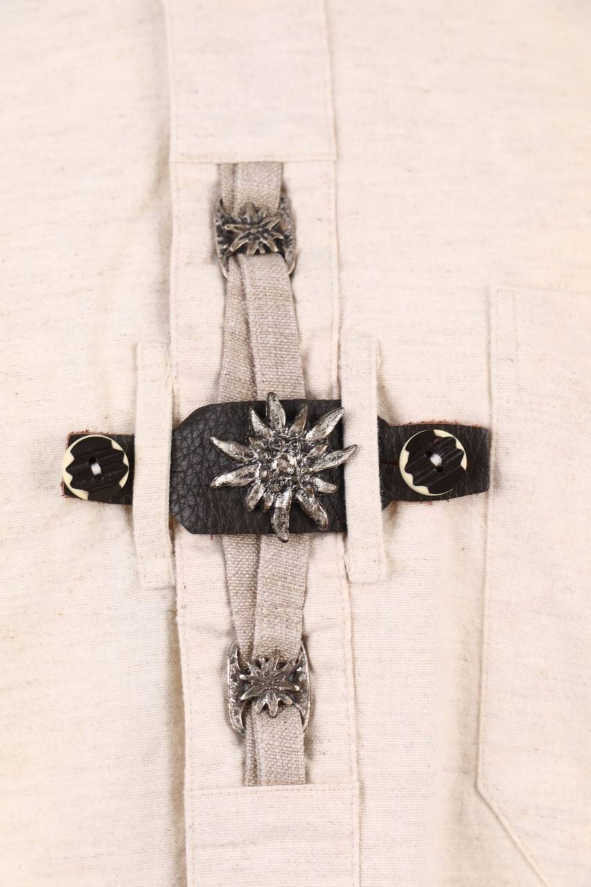 Carou LANDHAUS Trachten-Hemd Mit Krempel-Ärmeln