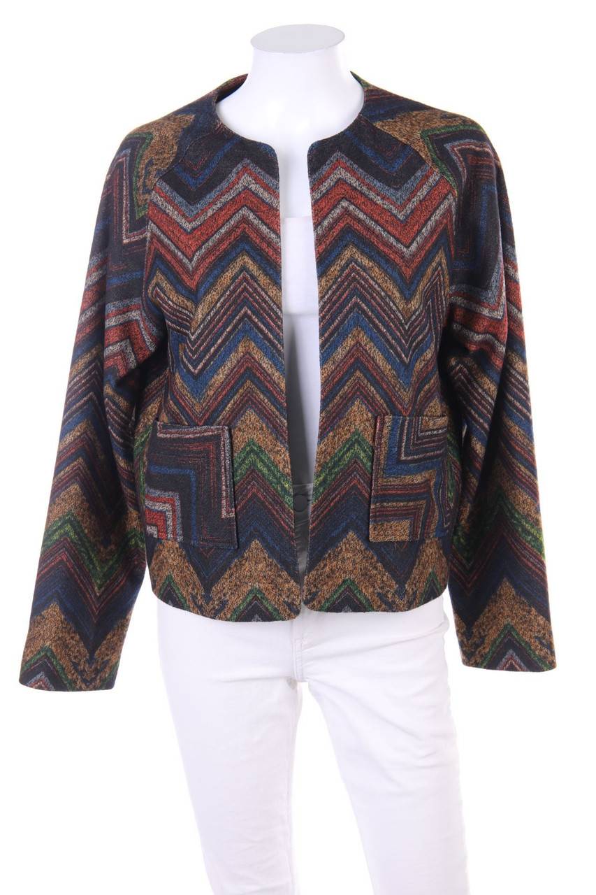 Carou Lanidor Blazer-Jacke mit Zickzack-Muster