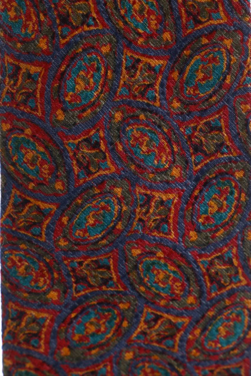 Carou LANVIN PARIS Seiden-Krawatte Mit Geo-Print
