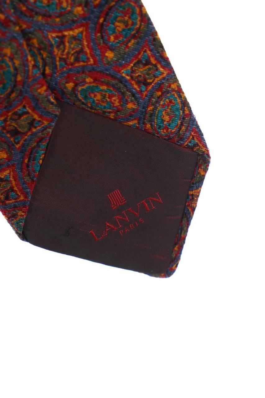 Carou LANVIN PARIS Seiden-Krawatte Mit Geo-Print