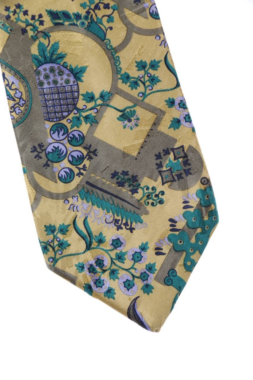 Carou LANVIN PARIS Seiden-Krawatte Mit Print