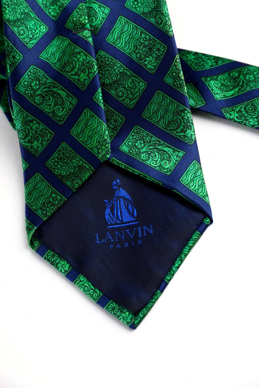 Carou LANVIN PARIS Seiden-Krawatte Mit Print