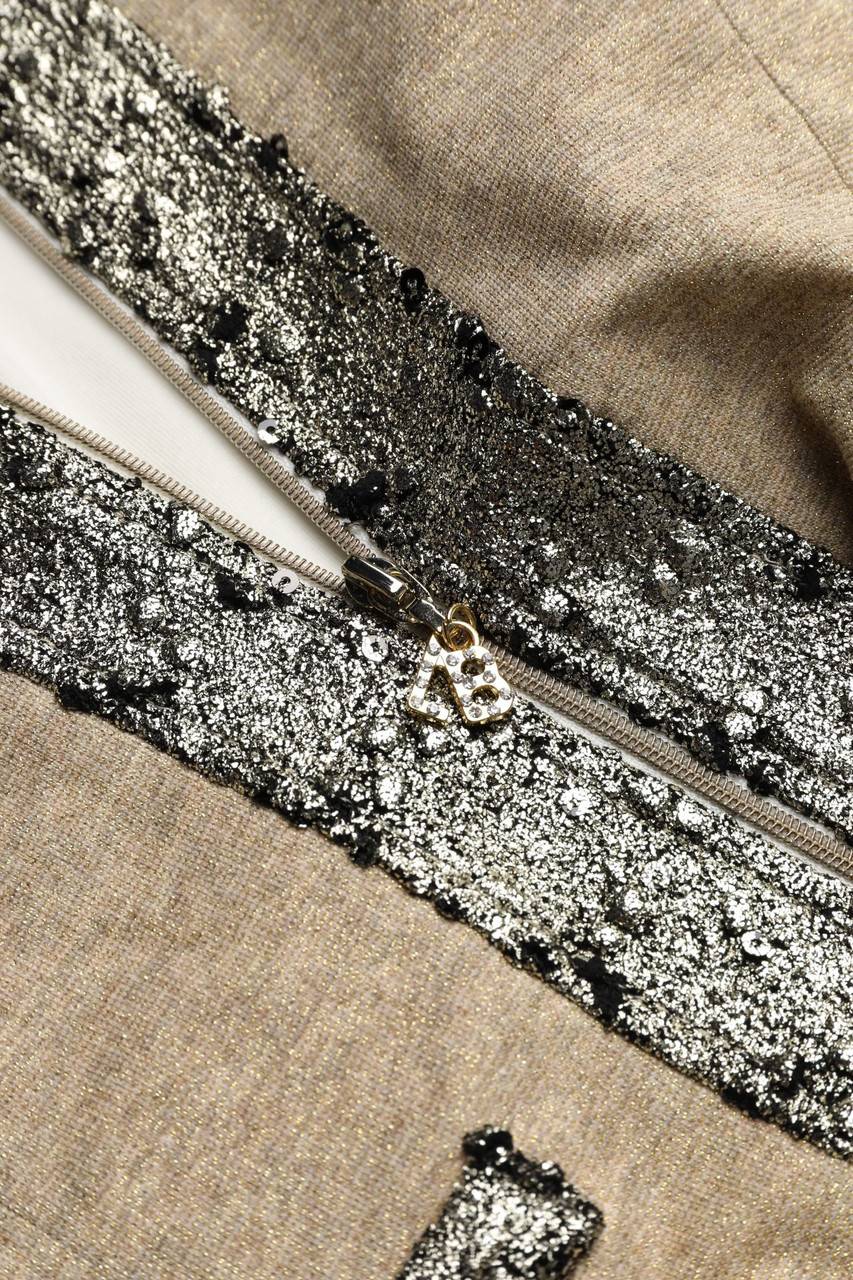 Carou Laura Biagiotti Glitzer-Strickjacke