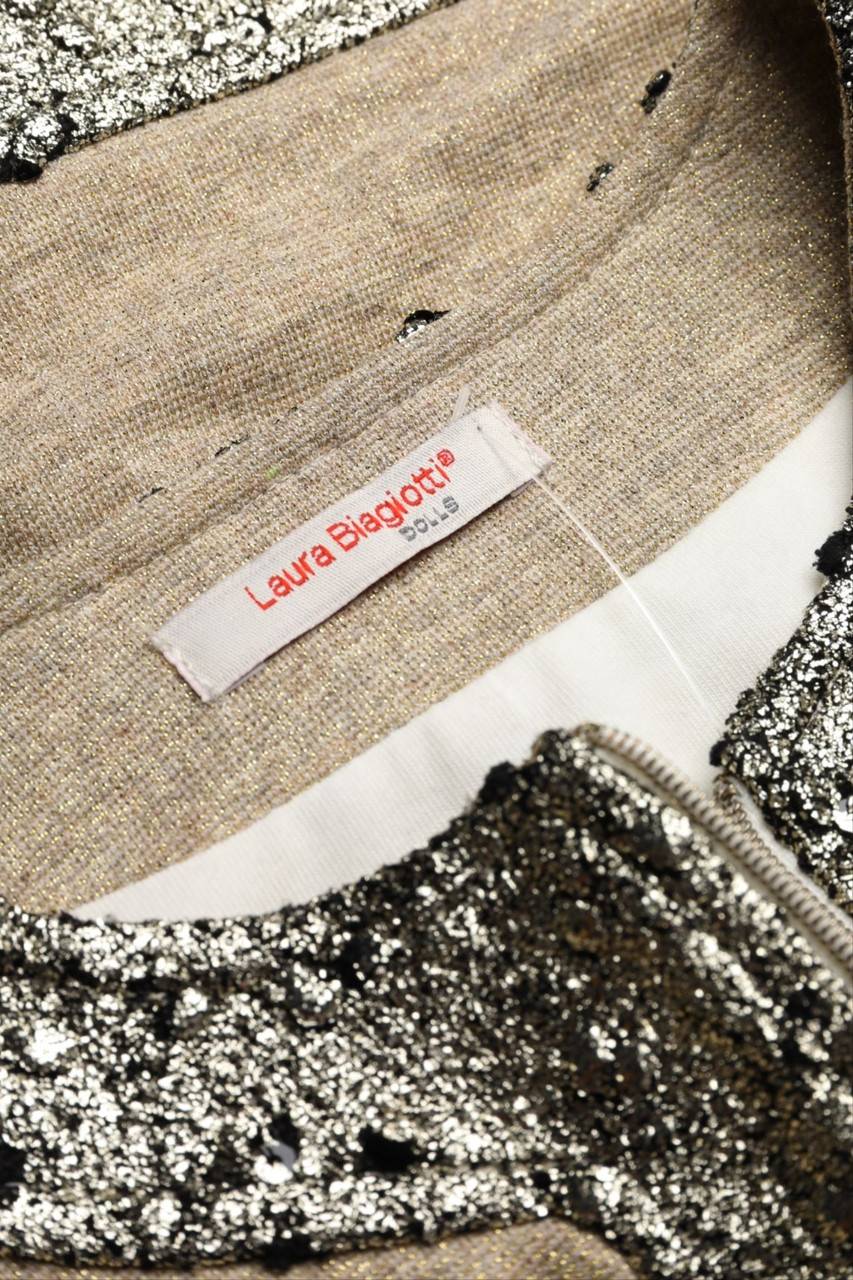 Carou Laura Biagiotti Glitzer-Strickjacke