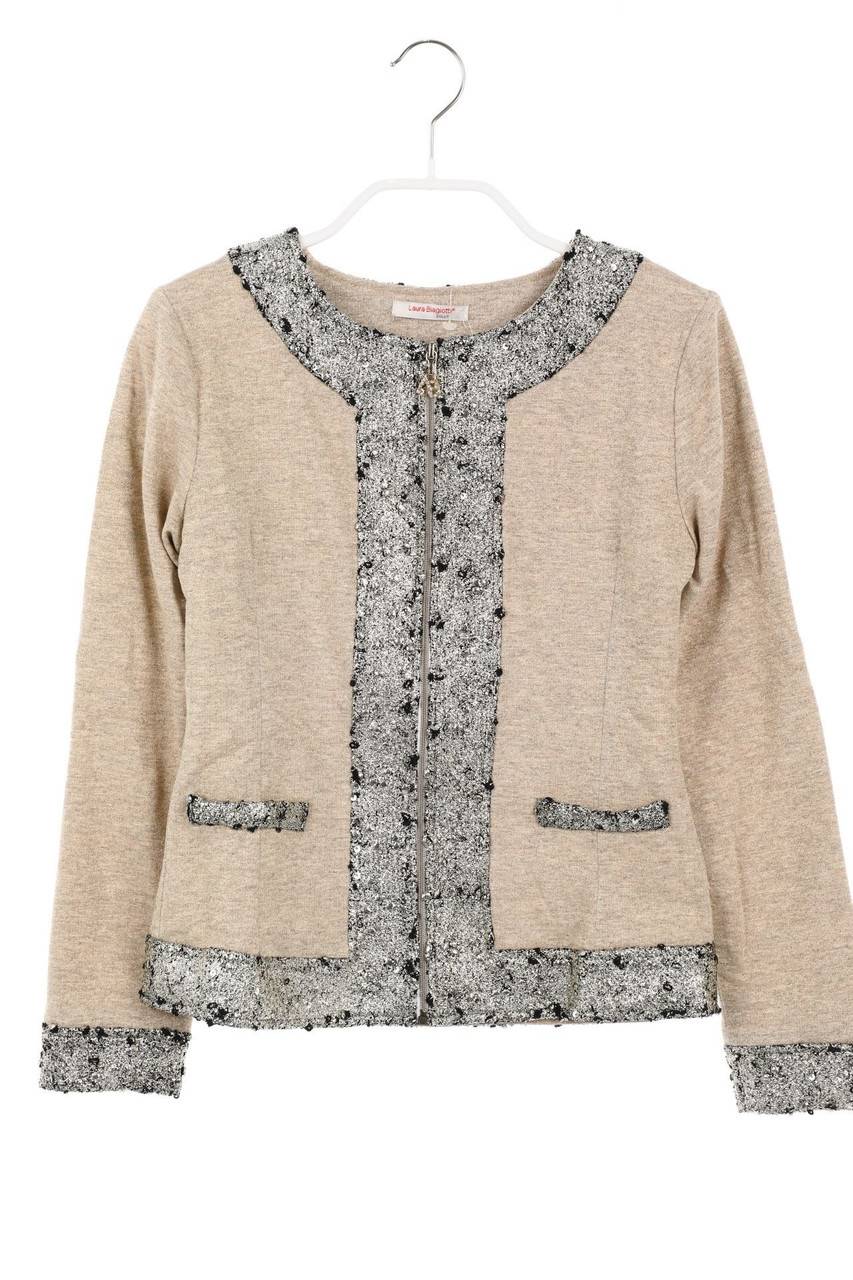 Carou Laura Biagiotti Glitzer-Strickjacke