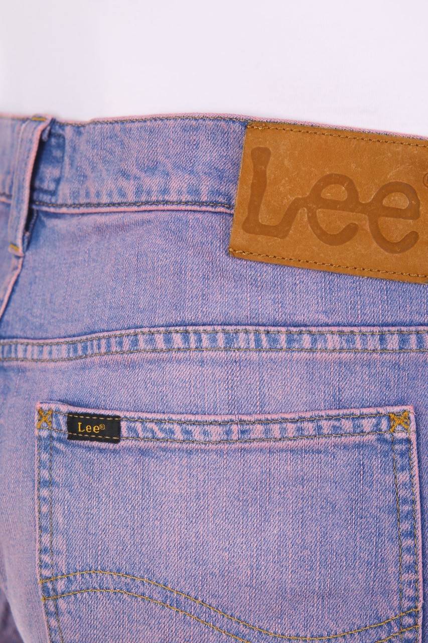 Carou Lee Used Look Jeans-Shorts Mit Logo-Patch