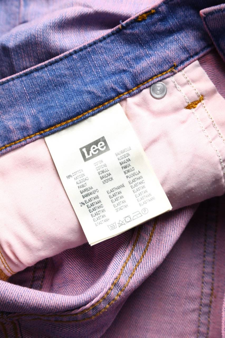 Carou Lee Used Look Jeans-Shorts Mit Logo-Patch
