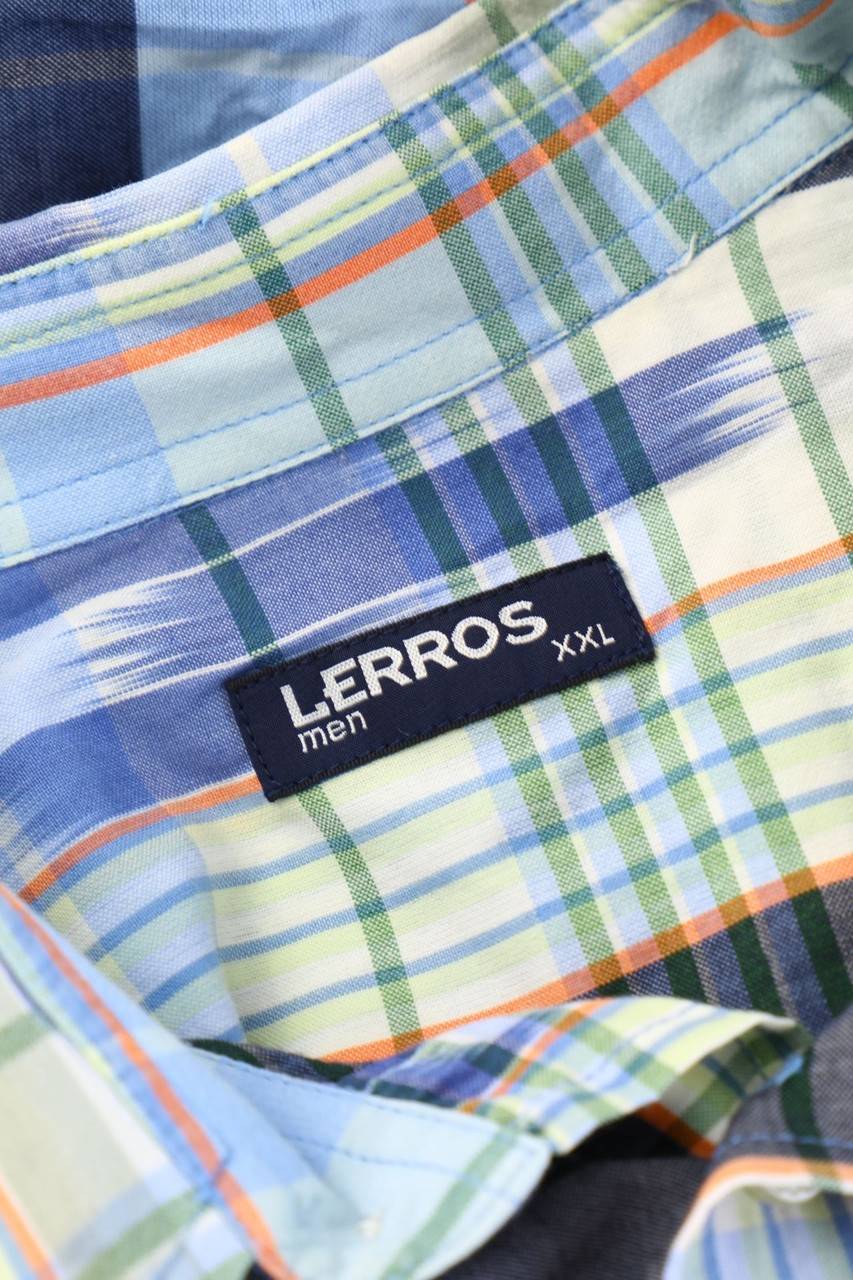 Carou LERROS Kurzarm-Hemd Mit Karo-Muster