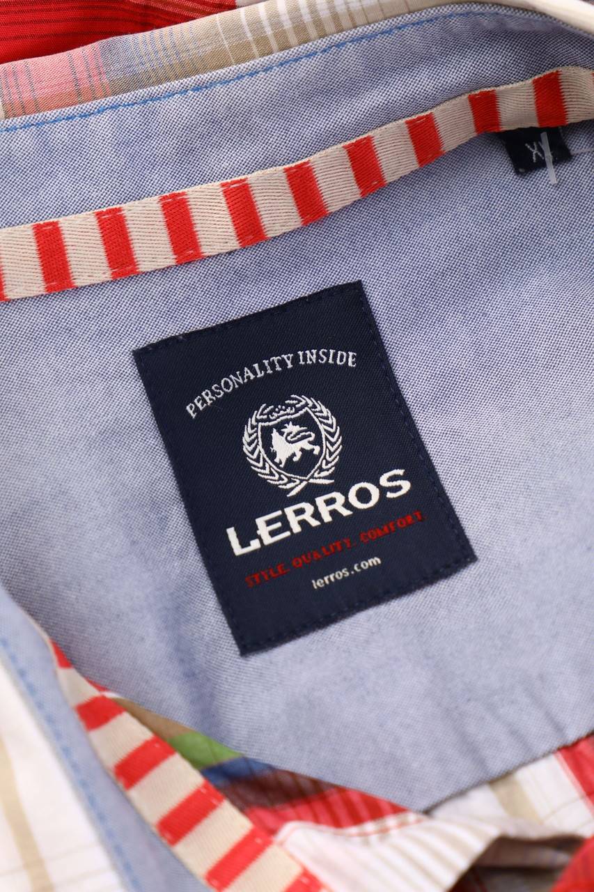 Carou LERROS Kurzarm-Hemd Mit Karo-Muster