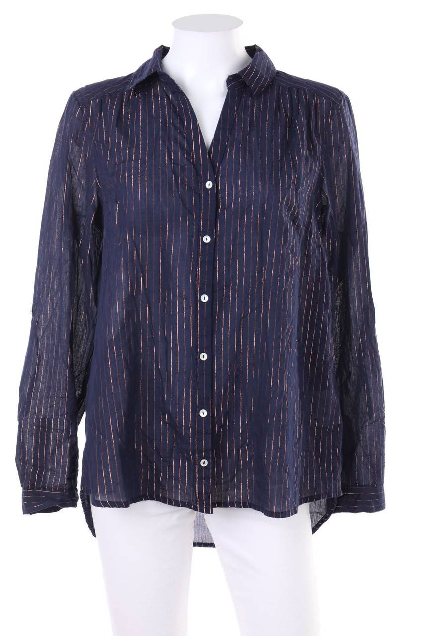 Carou LH by LA HALLE Bluse mit Krempel-Ärmeln