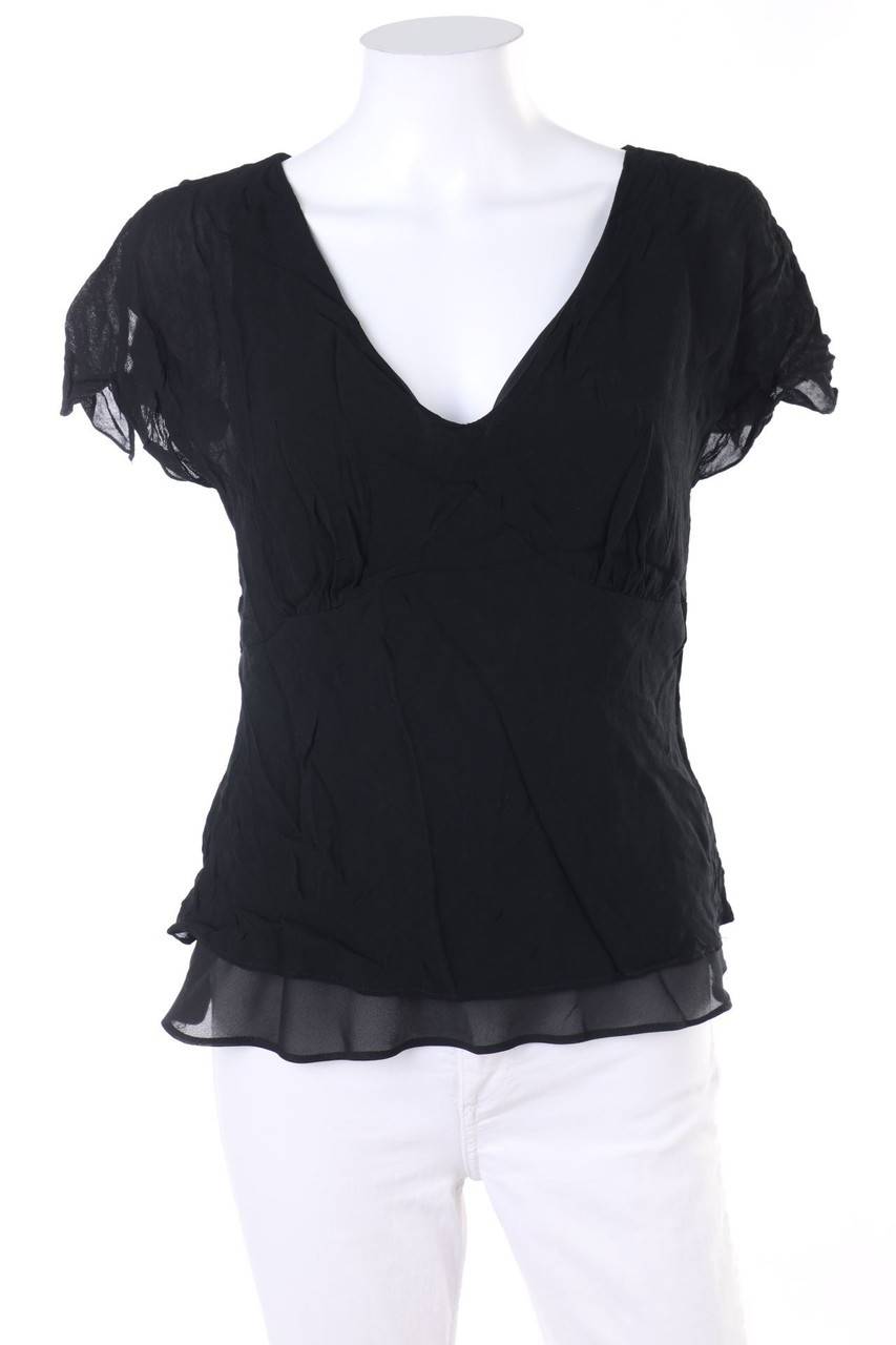 Carou Lily Kurzarm-Bluse im Layer Look