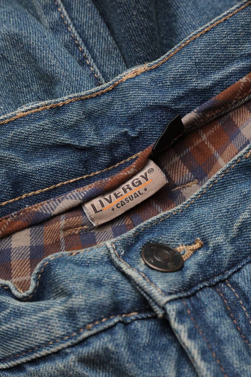 Carou LIVERGY Used Look Straight Cut Jeans