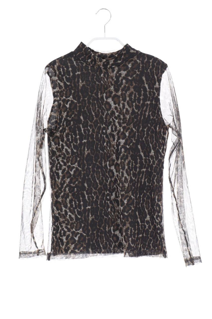 Carou lmtd Mesh-T-Shirt mit Leo-Print