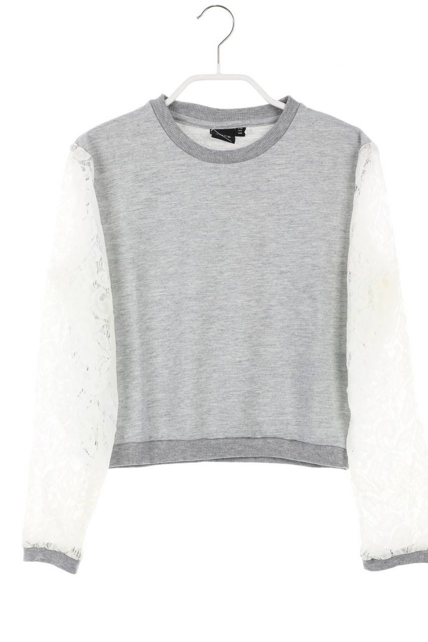Carou lmtd Sweatshirt mit Spitzen-Einsatz