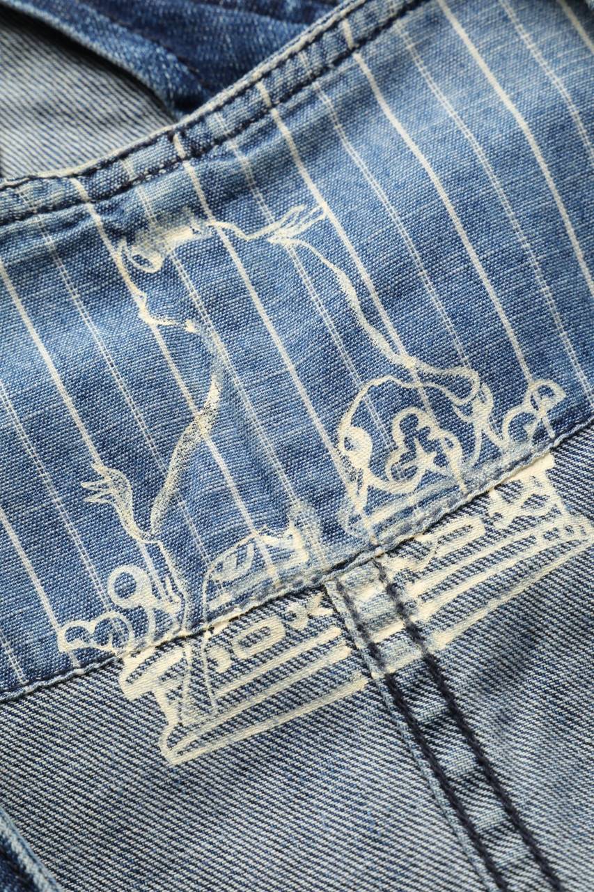 Carou Lois Denim-Weste Mit Stickereien