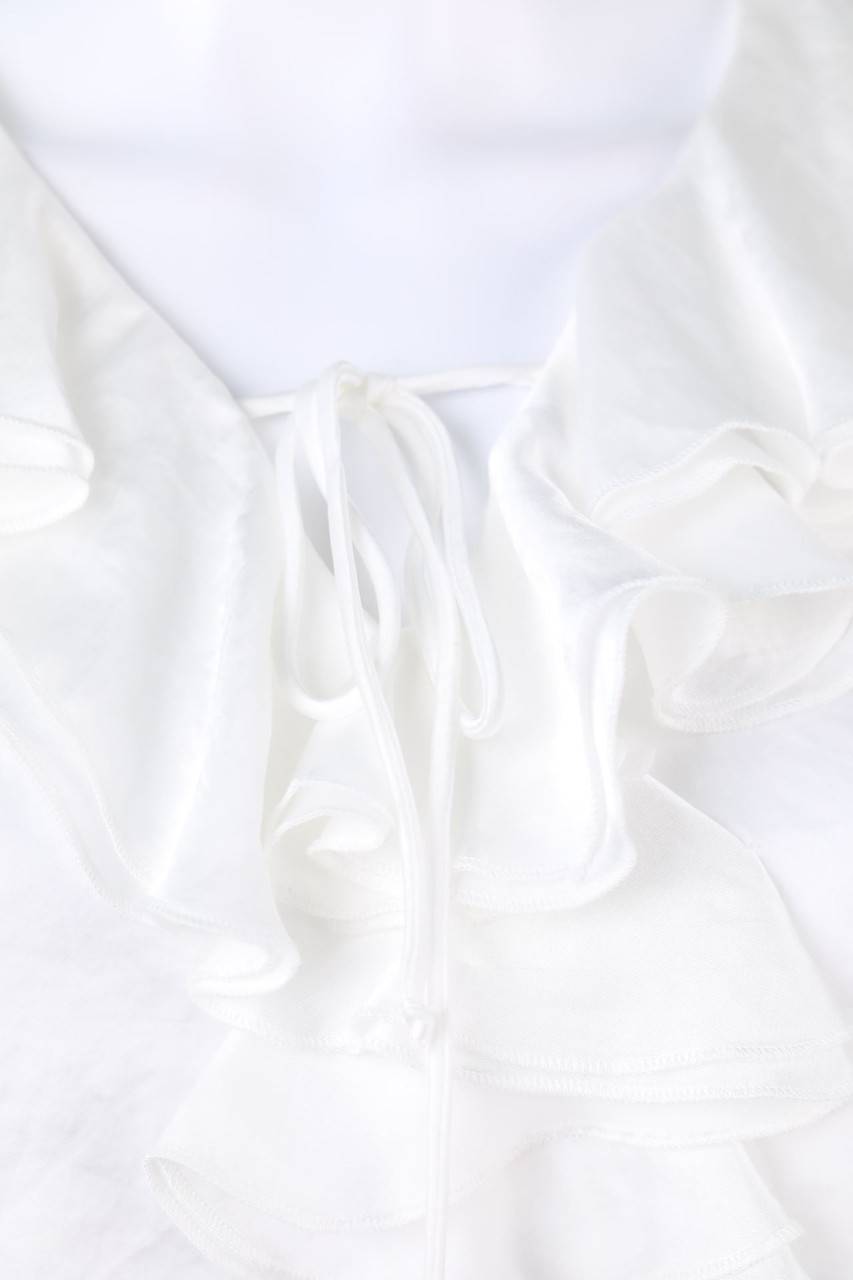 Carou LOUIS And MIA Satin-Volant-Bluse