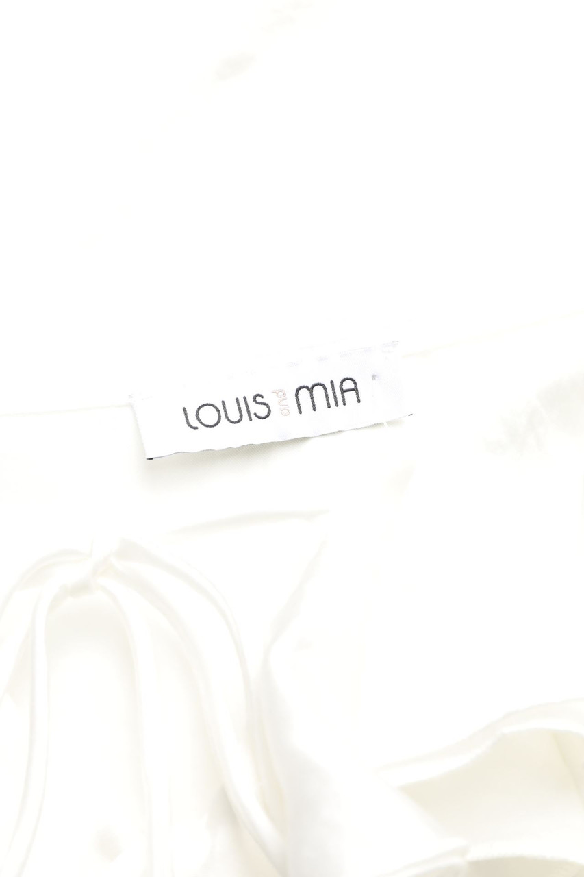 Carou LOUIS And MIA Satin-Volant-Bluse
