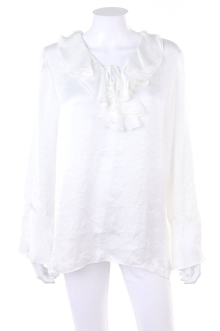 Carou LOUIS and MIA Satin-Volant-Bluse