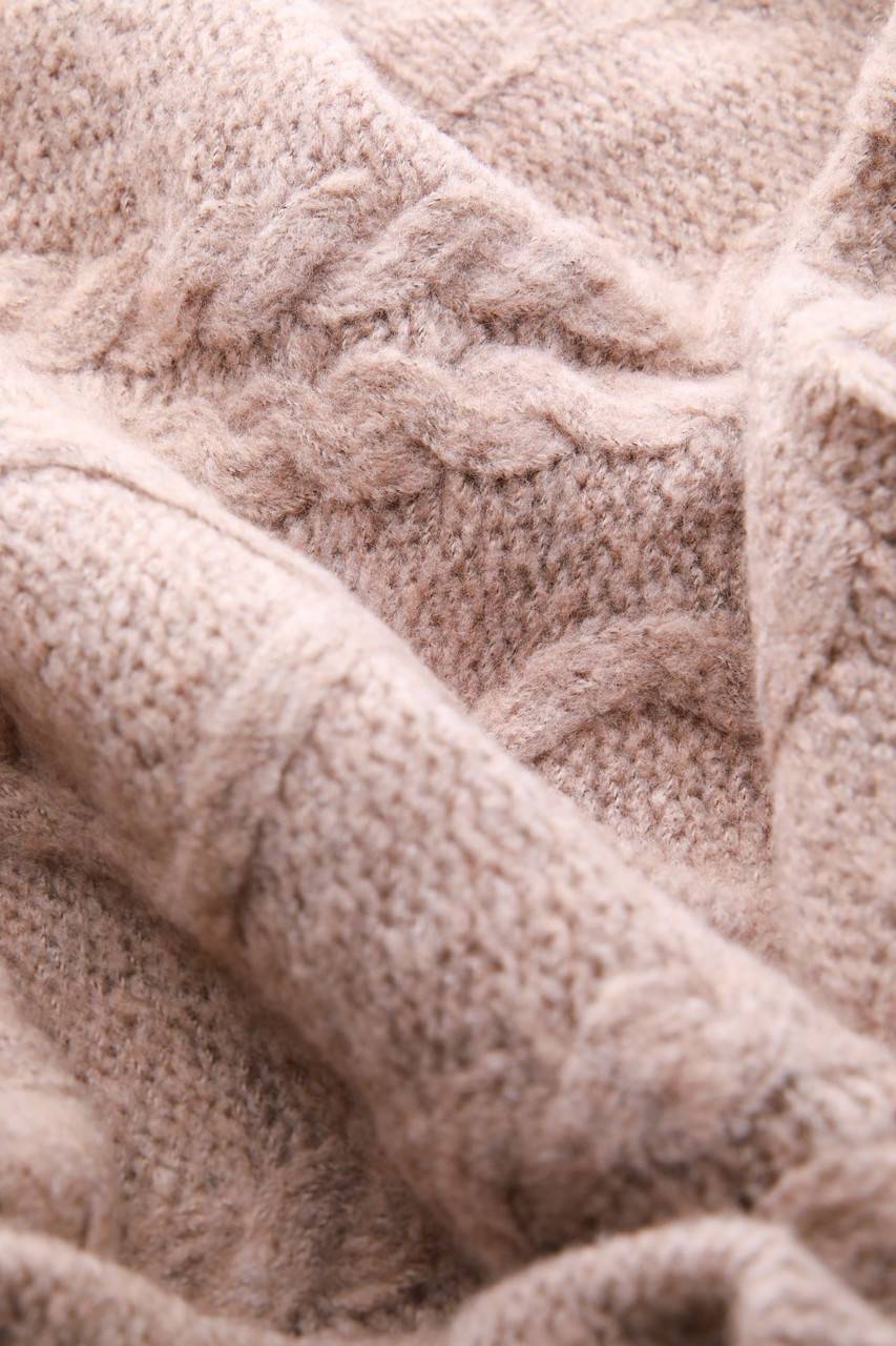 Carou LUISA CERANO Strick-Pullover Mit Zopf-Muster