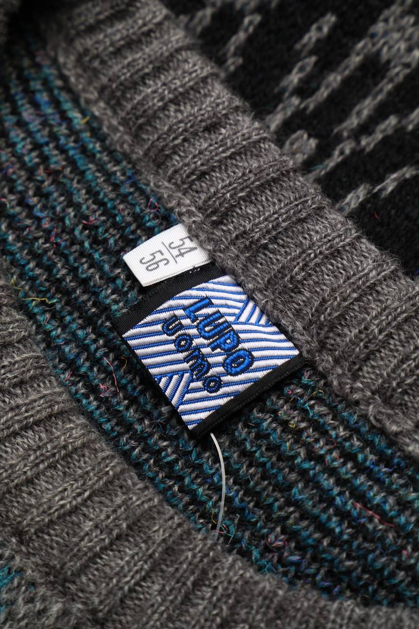 Carou LUPO UOMO Pullover Aus Woll-Mix Mit Muster