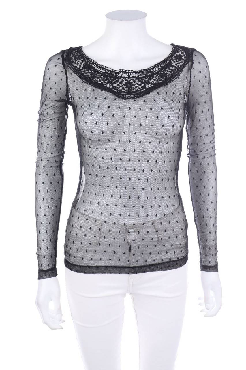 Carou Lyla Lyla Netz-Longsleeve-Shirt mit Spitze