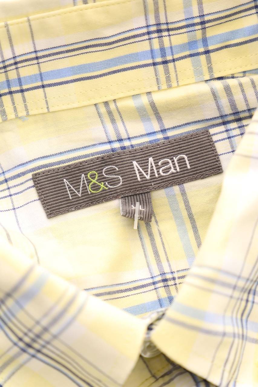 Carou M&S COLLECTION Kurzarm-Hemd Mit Karo-Muster