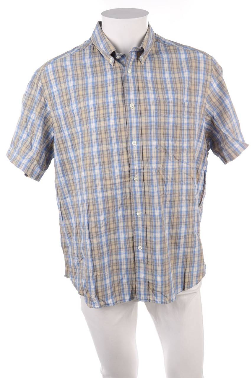 Carou M&S COLLECTION Kurzarm-Hemd mit Karo-Muster