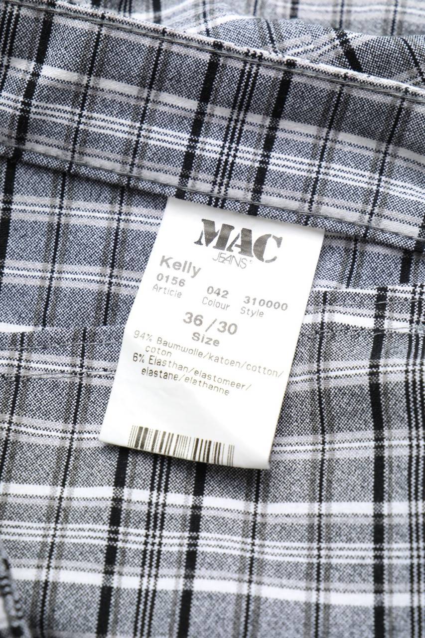 Carou MAC Skinny-Hose Mit Karo-Muster