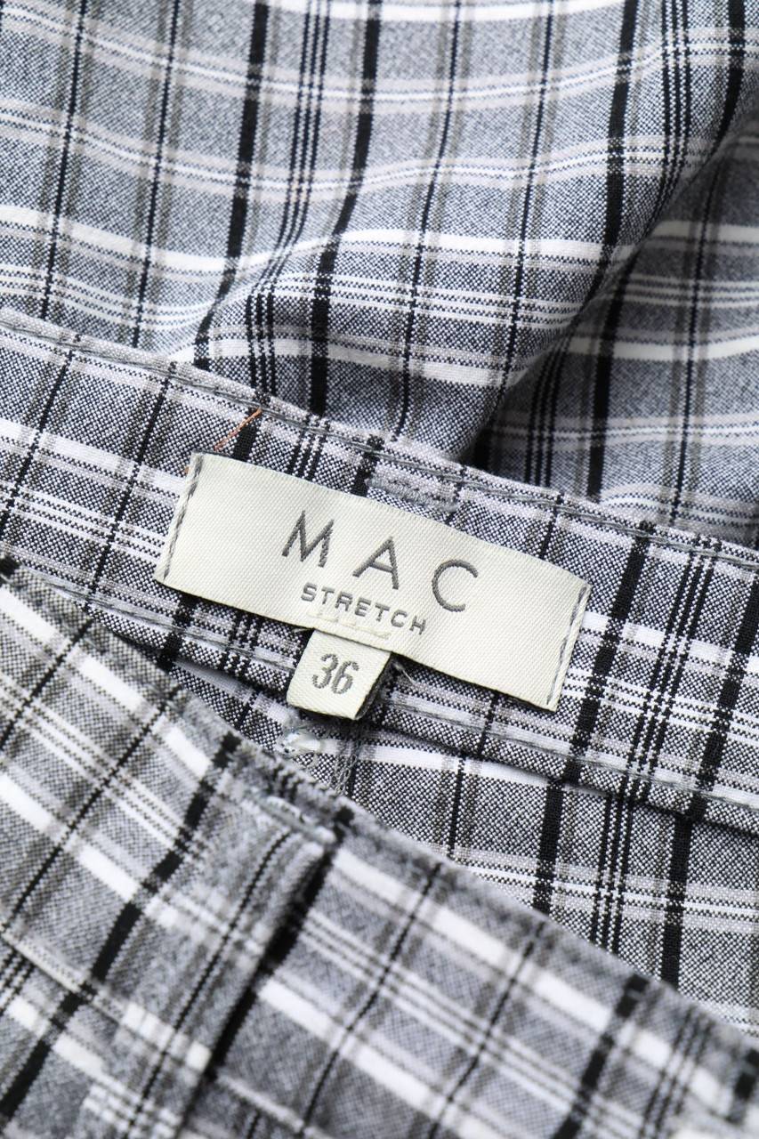 Carou MAC Skinny-Hose Mit Karo-Muster