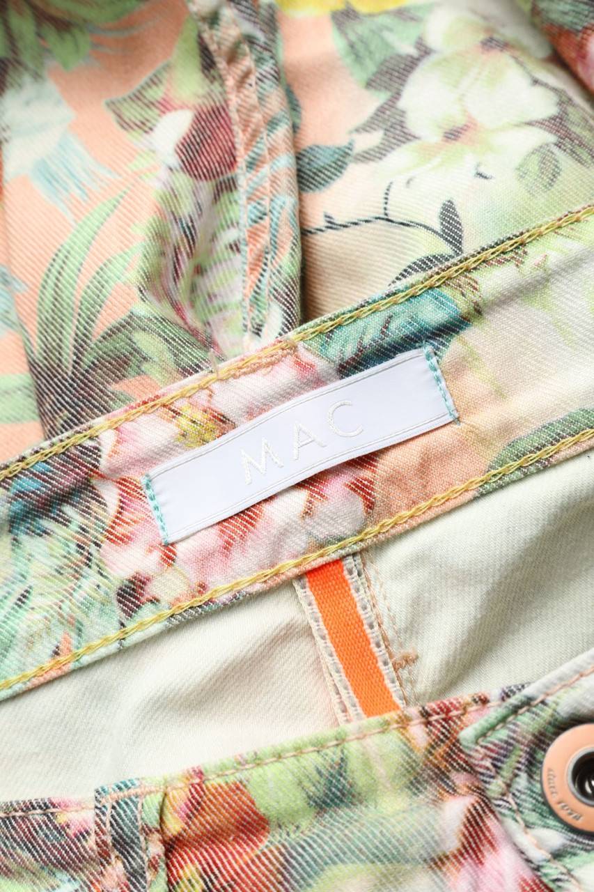 Carou MAC Skinny-Jeans Mit Tropical Print