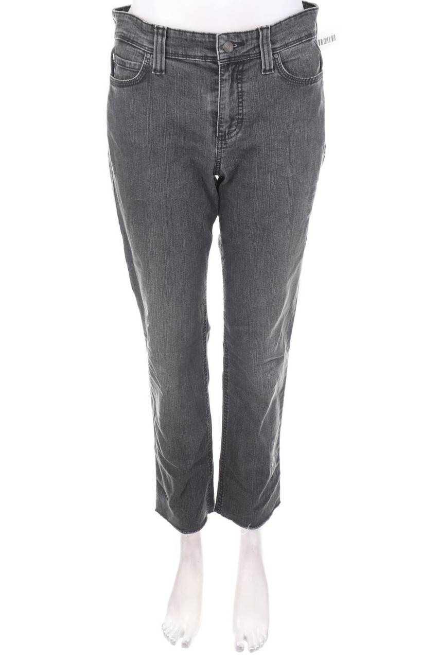 Carou MAC Used Look Skinny-Jeans mit Logo-Patch