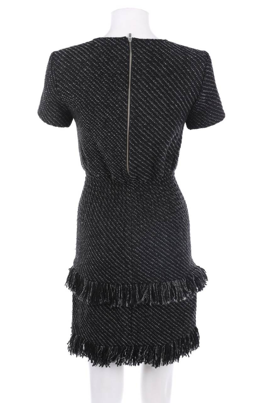 Carou Maje Party-Kleid Im Layer Look Mit Fransen