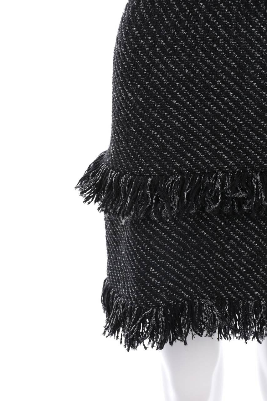 Carou Maje Party-Kleid Im Layer Look Mit Fransen