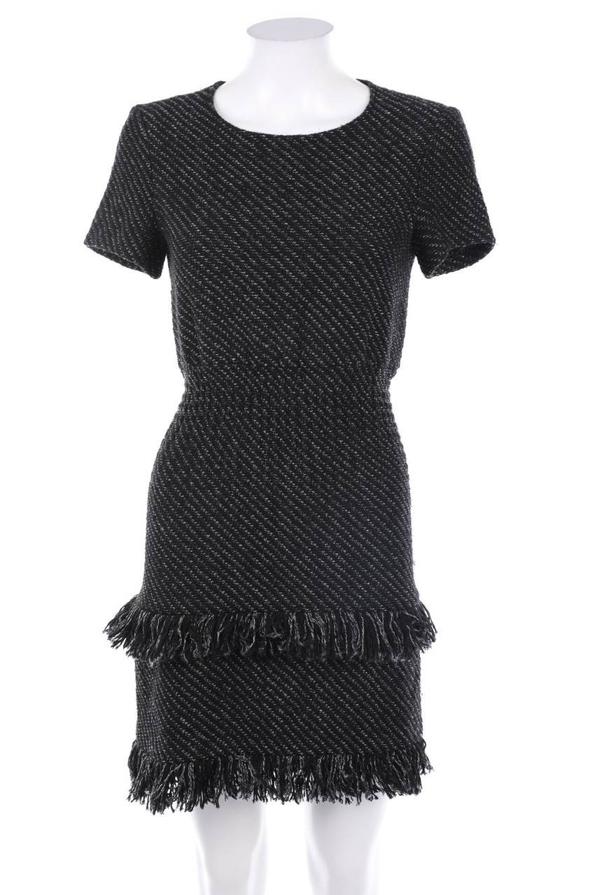 Carou maje Party-Kleid im Layer Look mit Fransen