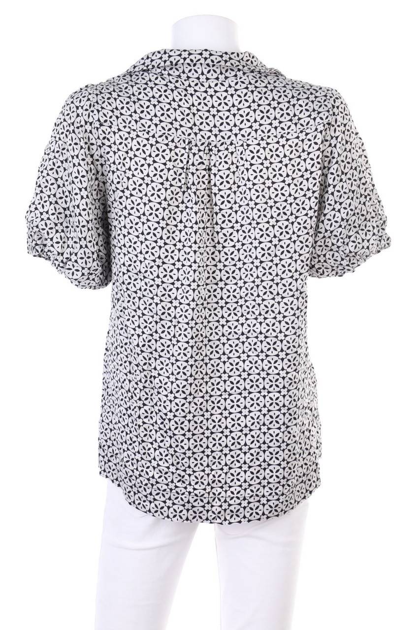 Carou Maje Seiden-Bluse Mit Rüschen