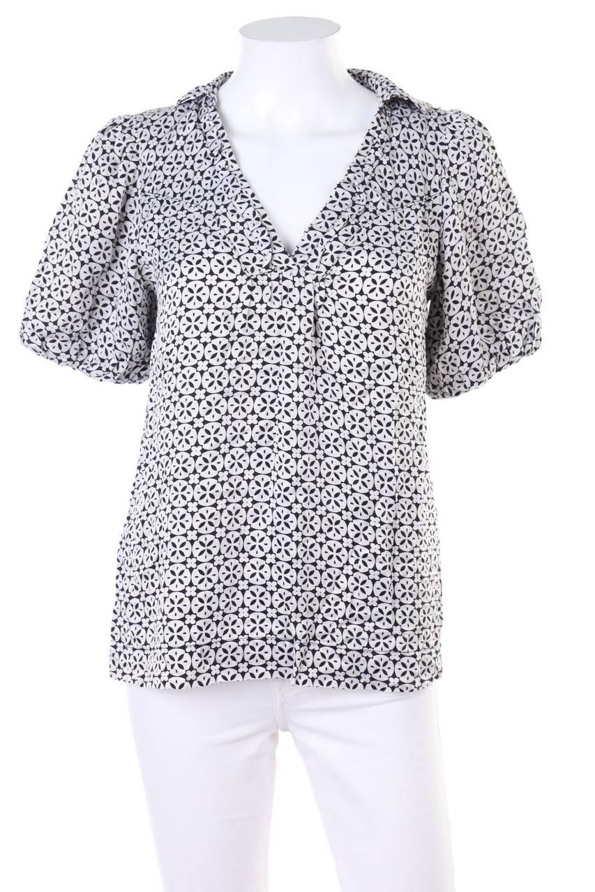Carou maje Seiden-Bluse mit Rüschen