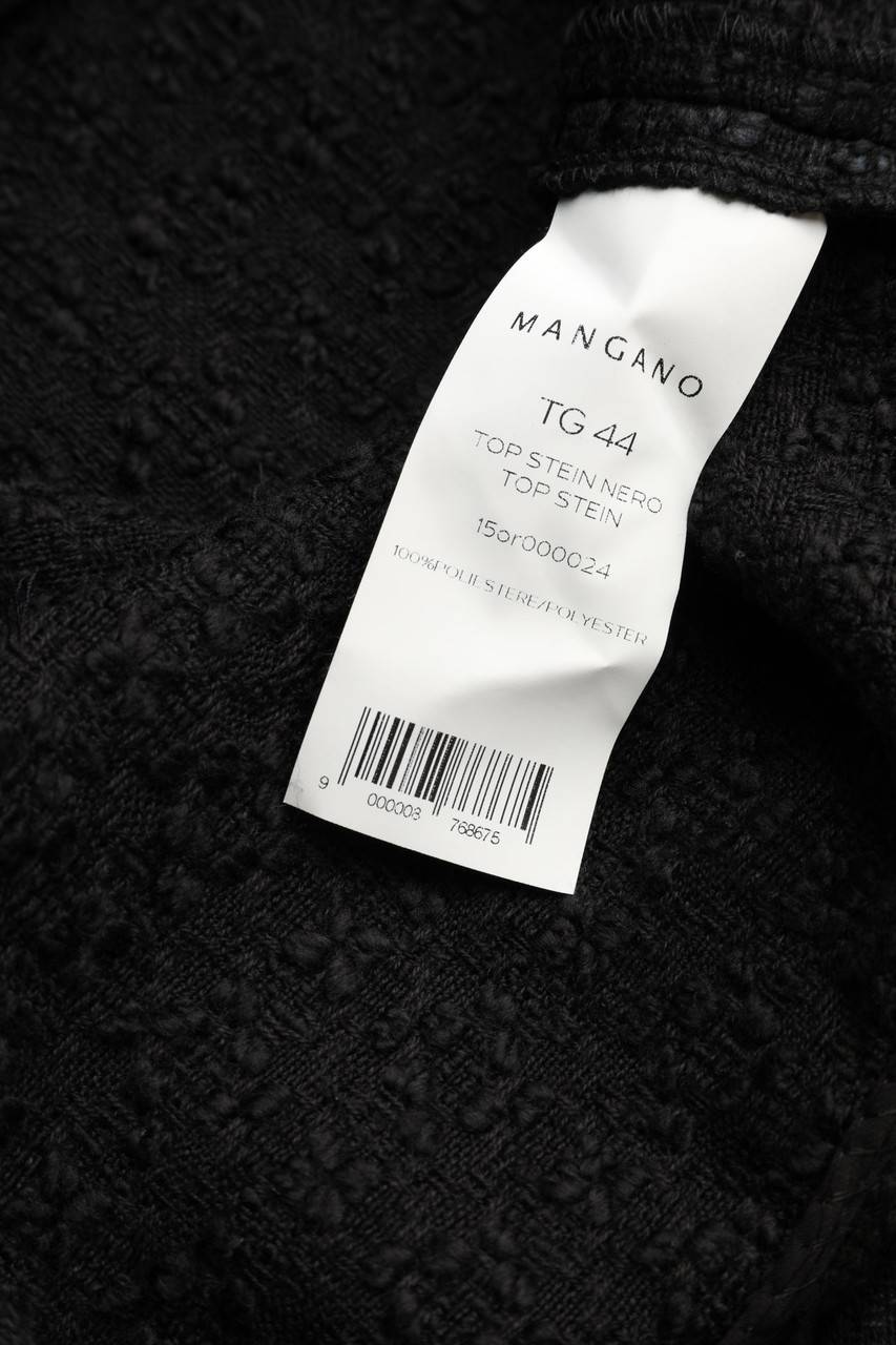 Carou MANGANO Bouclé-Pullover Mit Fransen