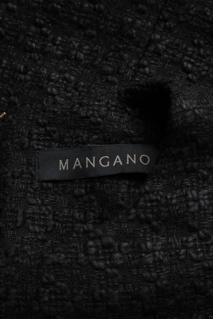 Carou MANGANO Bouclé-Pullover Mit Fransen
