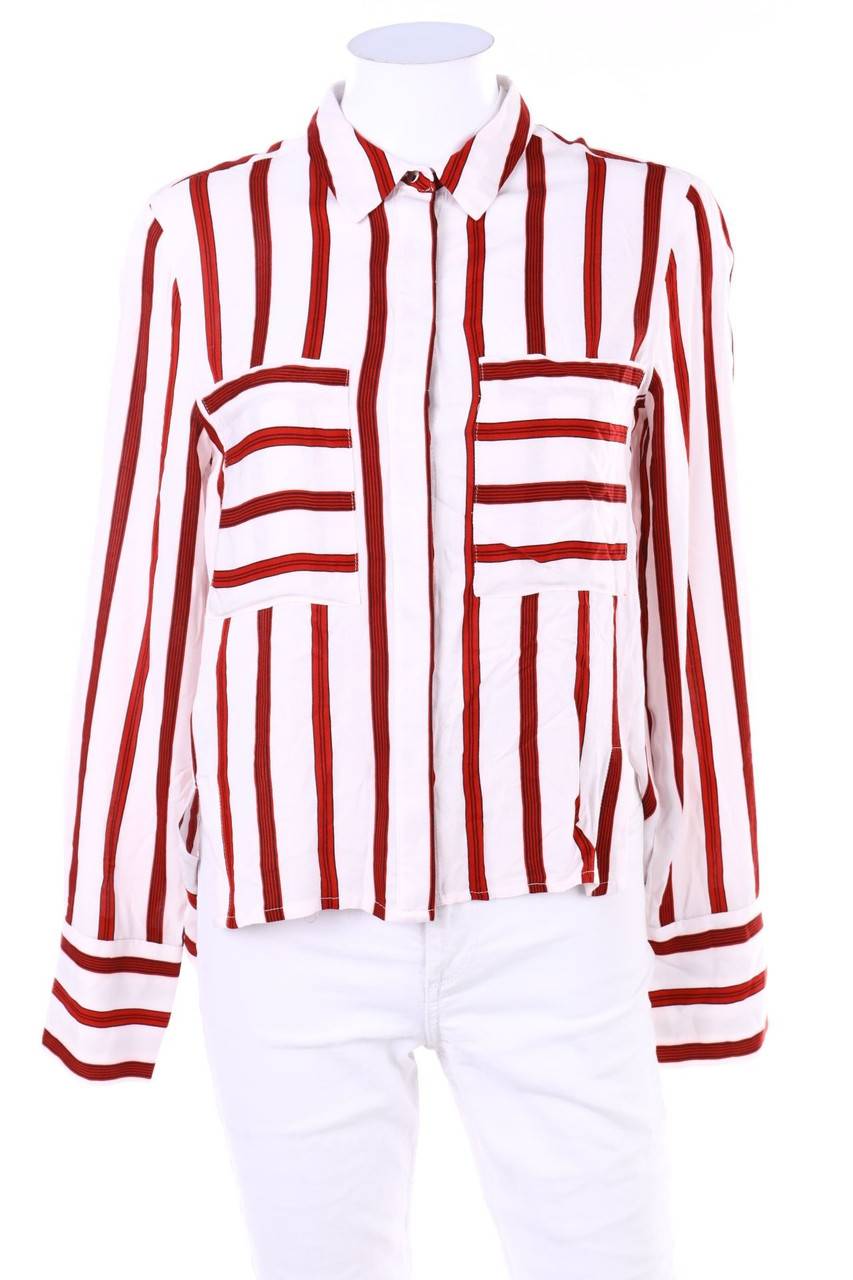 Carou MANGO Oversize-Bluse mit Streifen