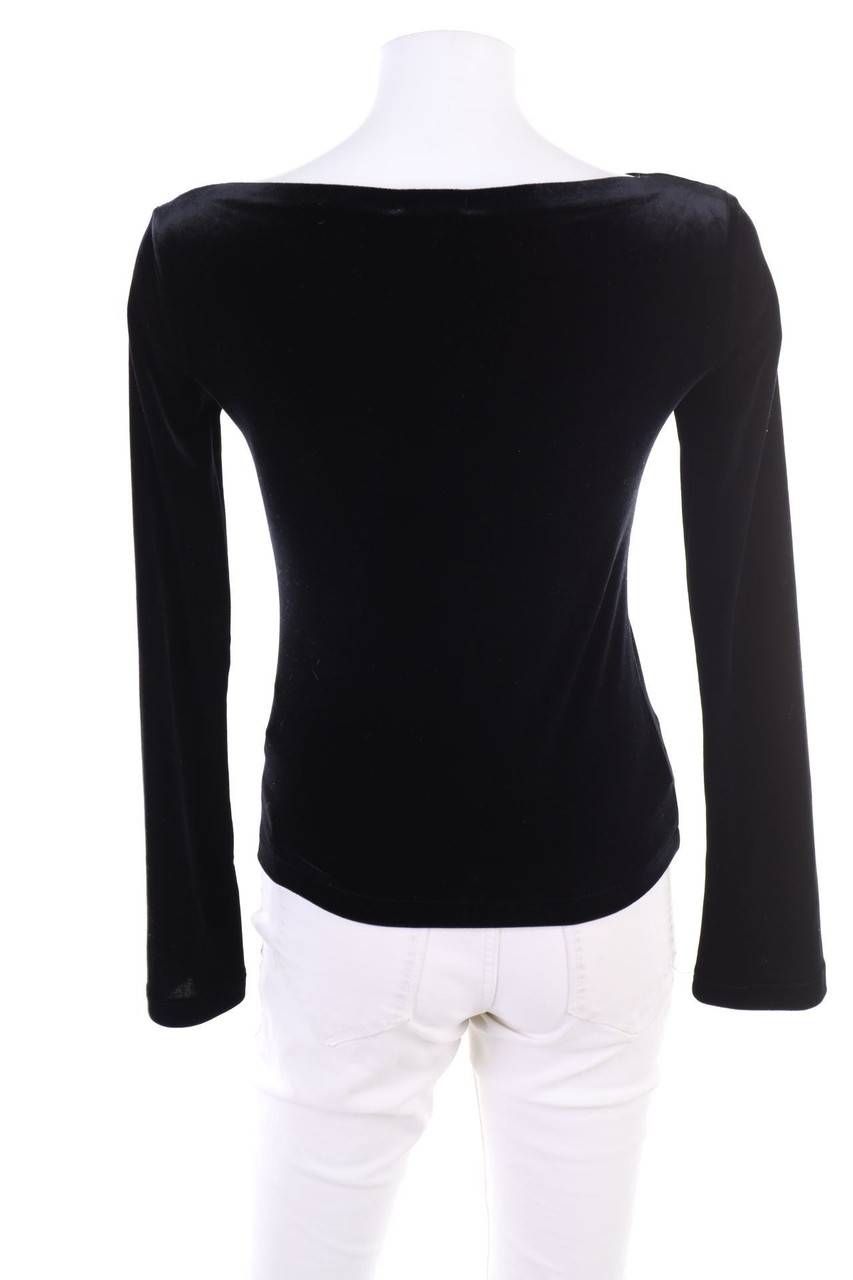 Carou MANGO Samt-Longsleeve-Shirt Mit Cut-outs