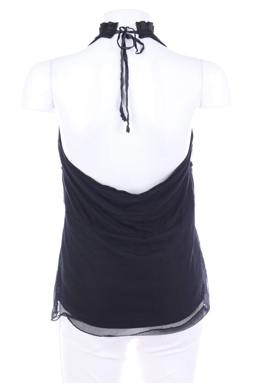 Carou MANGO SUIT Neckholder-Blusentop Mit Perlen