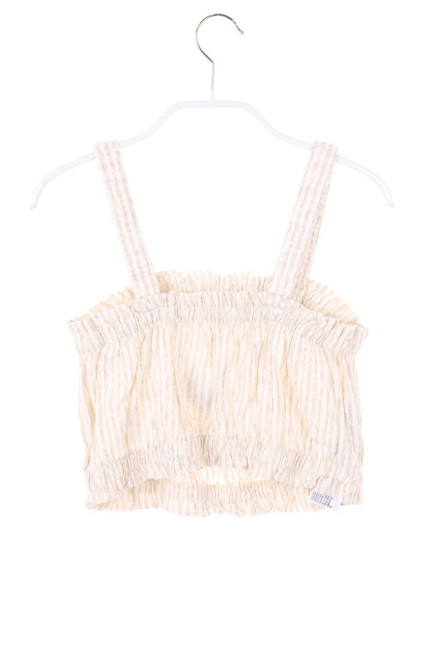 Carou MANGO Top Aus Leinen-Mix Mit Streifen