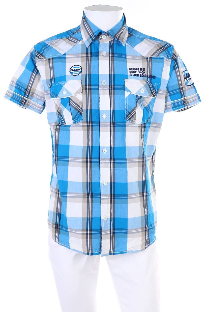 Carou manguun Kurzarm-Hemd mit Karo-Muster