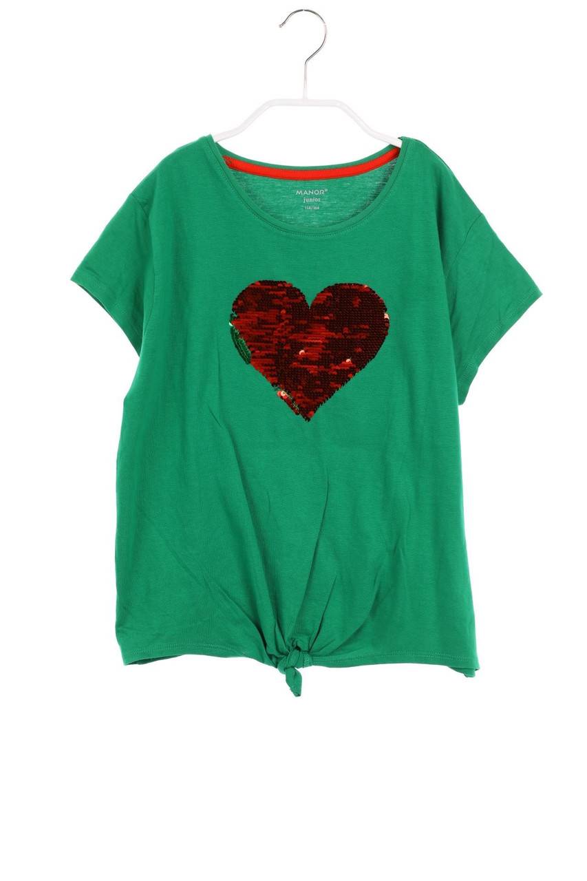Carou MANOR Junior T-Shirt Mit Wende-Pailletten