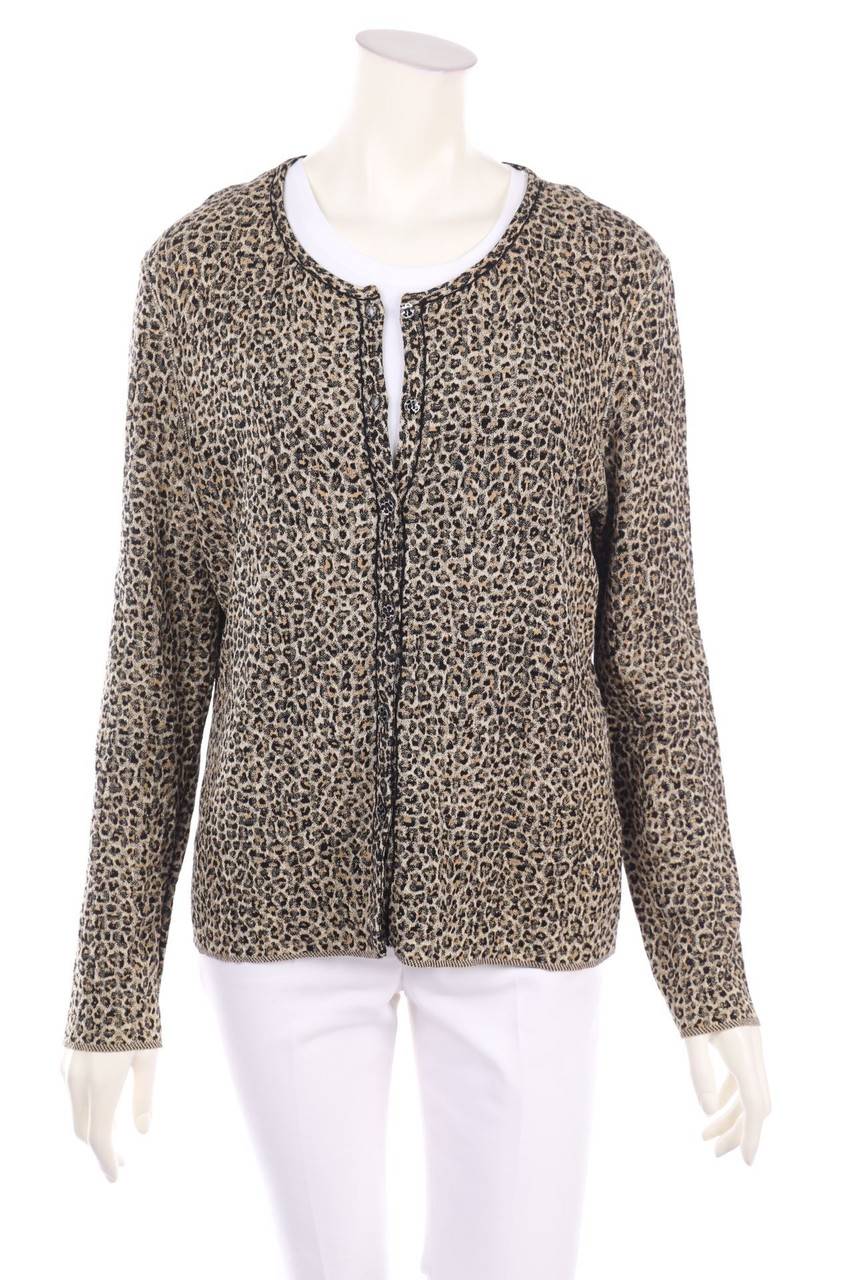 Carou MARC CAIN Cardigan mit Leo-Print